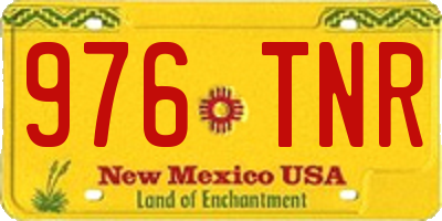 NM license plate 976TNR