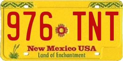 NM license plate 976TNT