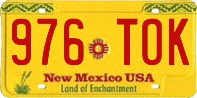 NM license plate 976TOK