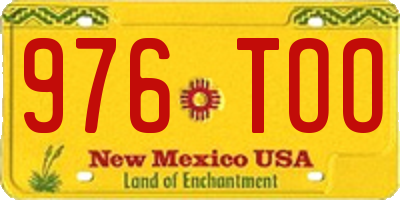 NM license plate 976TOO