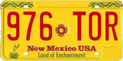 NM license plate 976TOR