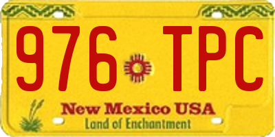 NM license plate 976TPC