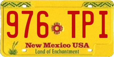 NM license plate 976TPI