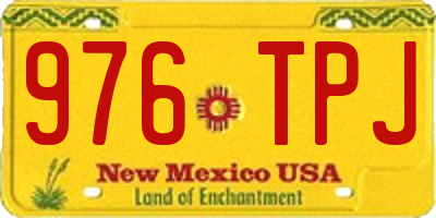 NM license plate 976TPJ