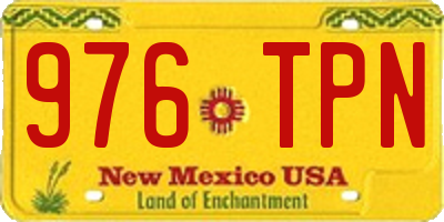 NM license plate 976TPN