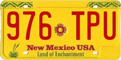 NM license plate 976TPU