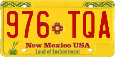 NM license plate 976TQA