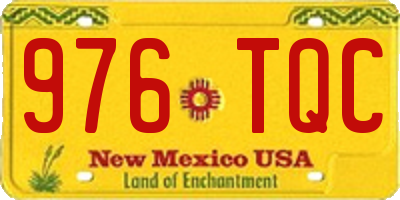 NM license plate 976TQC