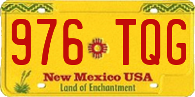 NM license plate 976TQG