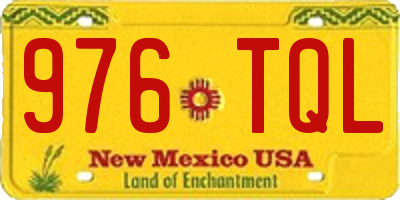 NM license plate 976TQL
