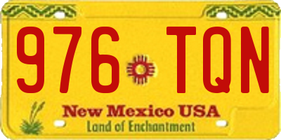 NM license plate 976TQN