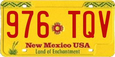 NM license plate 976TQV