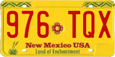 NM license plate 976TQX