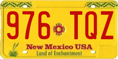 NM license plate 976TQZ