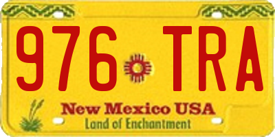 NM license plate 976TRA