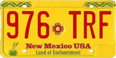NM license plate 976TRF