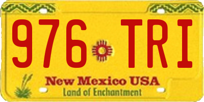 NM license plate 976TRI