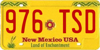 NM license plate 976TSD