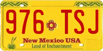 NM license plate 976TSJ
