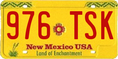 NM license plate 976TSK