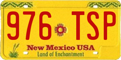 NM license plate 976TSP