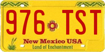 NM license plate 976TST