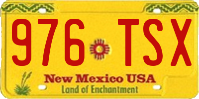 NM license plate 976TSX