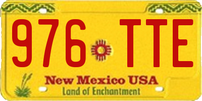 NM license plate 976TTE