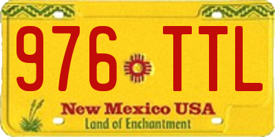 NM license plate 976TTL