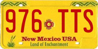 NM license plate 976TTS