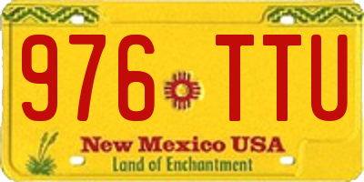 NM license plate 976TTU