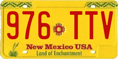 NM license plate 976TTV