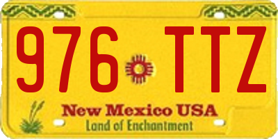 NM license plate 976TTZ