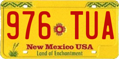 NM license plate 976TUA