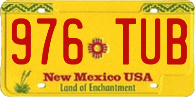 NM license plate 976TUB