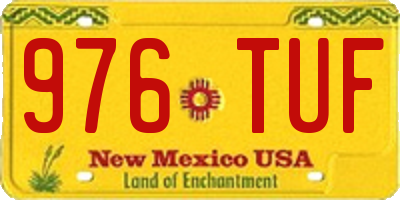 NM license plate 976TUF
