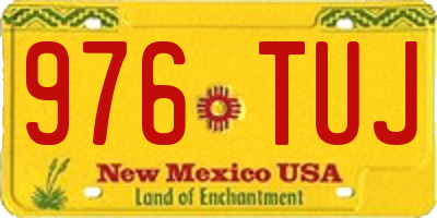 NM license plate 976TUJ