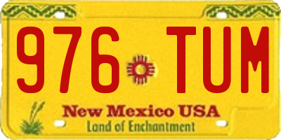 NM license plate 976TUM