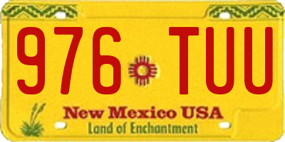 NM license plate 976TUU