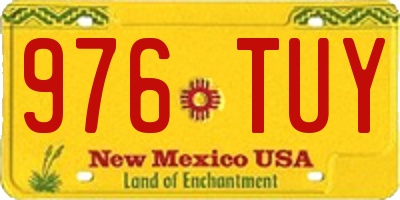 NM license plate 976TUY