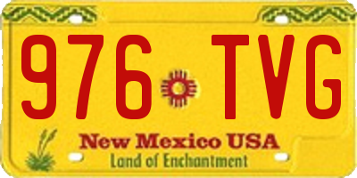 NM license plate 976TVG