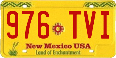 NM license plate 976TVI