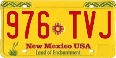 NM license plate 976TVJ