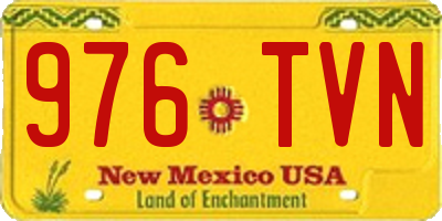 NM license plate 976TVN