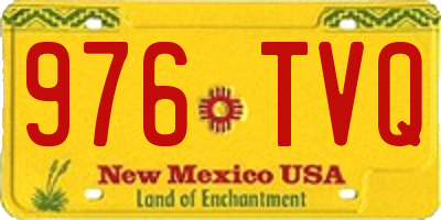 NM license plate 976TVQ