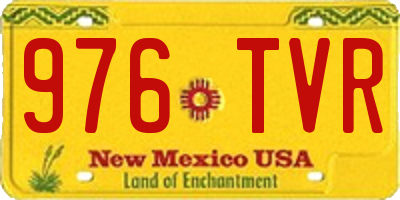 NM license plate 976TVR