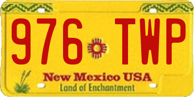 NM license plate 976TWP