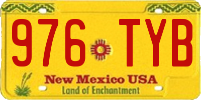 NM license plate 976TYB