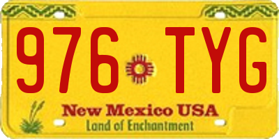 NM license plate 976TYG