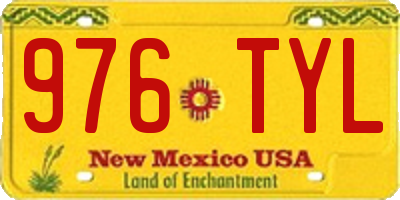 NM license plate 976TYL